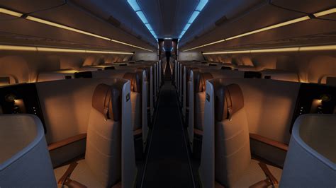 la compagnie all business class a321lr cabin design