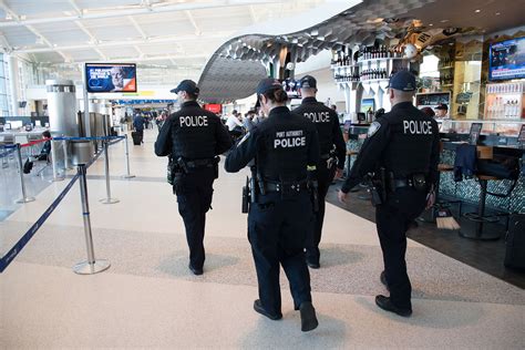 LaGuardia Airport security operations Port Authority police New York