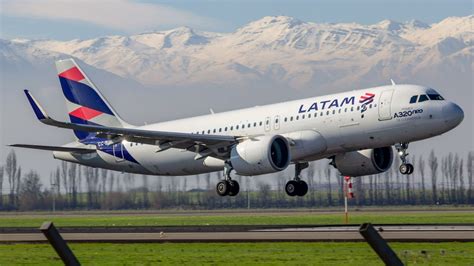 LATAM Airlines Airbus departing Santiago International Airport