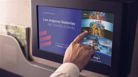 LATAM Play user interface on upgraded A319 screen display