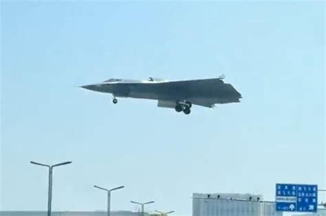 Leaked image of China’s suspected J-36 sixth-generation prototype over Chengdu