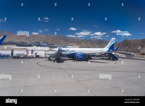 Leh Airport high-altitude airstrip with mountainous backdrop