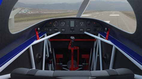 Light Sport Aircraft cockpit showing glass avionics in flight over countryside