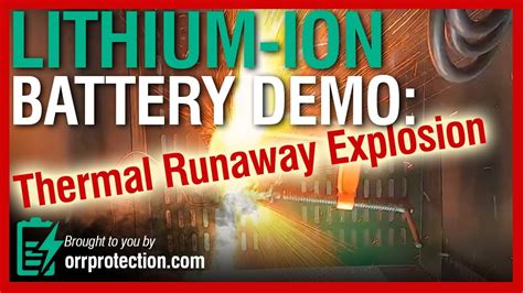 lithium battery thermal runaway demonstration aviation safety training