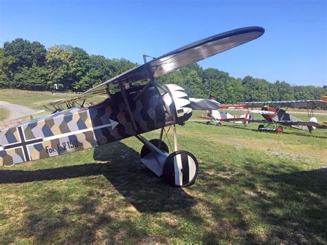 Live WW1 airshow with replica aircraft at Old Rhinebeck Aerodrome, NY