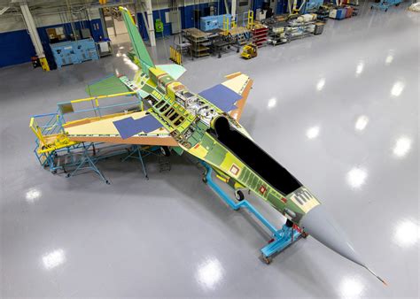 Lockheed Martin engineers assembling F-16 Block 70 at Greenville facility