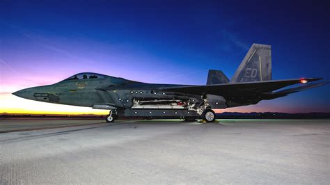 Lockheed Martin F-22 Raptor stealth fighter aircraft Edwards Air Force Base