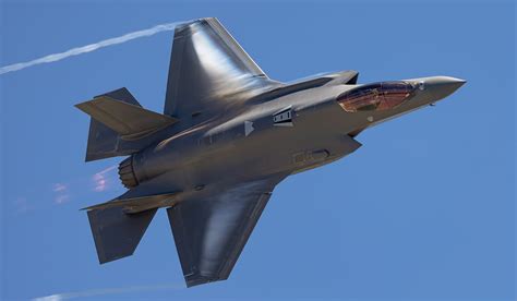 lockheed martin f-35 lightning ii on canadian runway during defense exercise