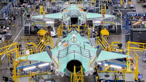 Lockheed Martin F-35 production line for Lot 20 fighter units, 2025