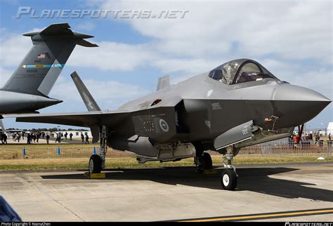 Lockheed Martin F-35A fighter operating with Australian air force aircraft in the Pacific
