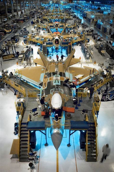 Lockheed Martin factory where F-22 is built