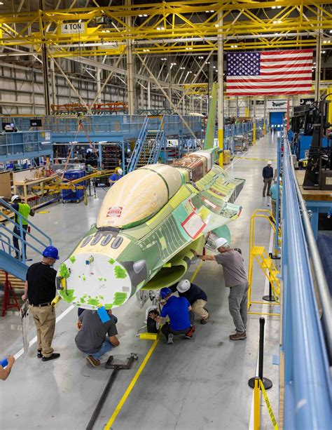 Lockheed Martin Greenville plant exterior with aircraft on ramp
