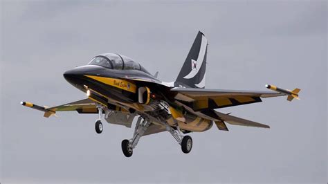Lockheed Martin KAI TF-50N advanced jet trainer during demonstration flight