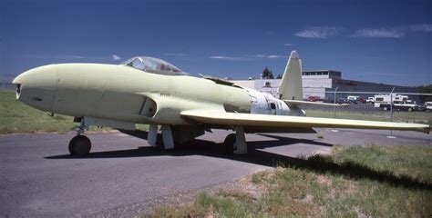 lockheed p-80 shooting star on display in air museum