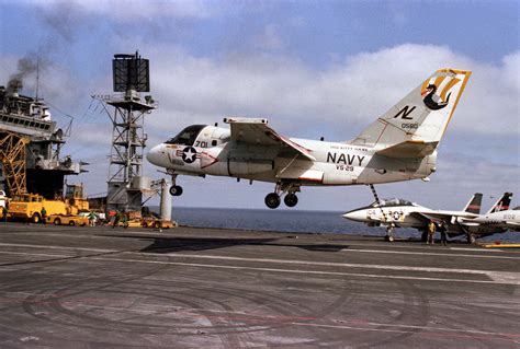 Lockheed S-3 Viking carrier deck operations Cold War ASW aircraft