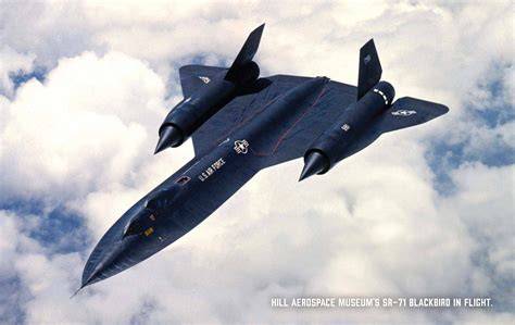 Lockheed SR-71 Blackbird landing at air base after reconnaissance mission