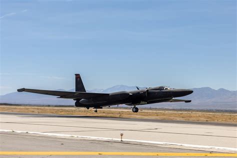 Lockheed U-2 Dragon Lady taking off from Beale Air Force Base California