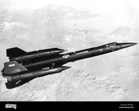 Lockheed YF-12 Mach 3 interceptor prototype at high altitude