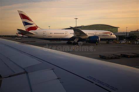 London Heathrow British Airways Terminal 5 Dubai-bound Boeing 787