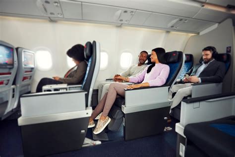 long haul premium economy passengers relaxing with larger seat space