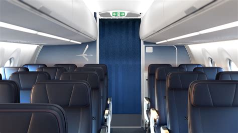 LOT Polish Airlines A220 interior showcasing new economy and business class seats