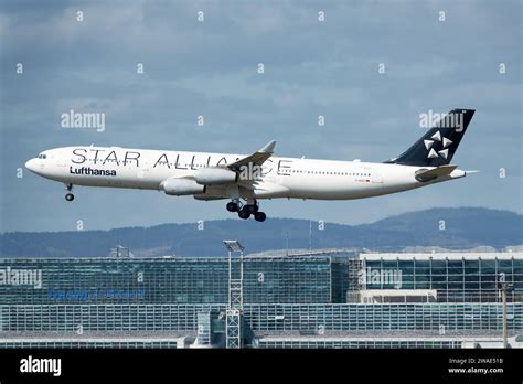 Lufthansa Airbus A340 long-haul departure
