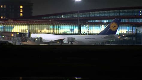 Lufthansa Airbus A380 emergency landing Boston Logan ground operations night coordination