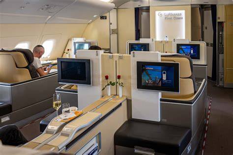 Lufthansa Airbus A380 first class upper deck nose cabin