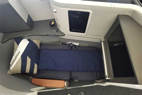 Lufthansa Allegris Business Class extra-long bed seat on Airbus A350-900
