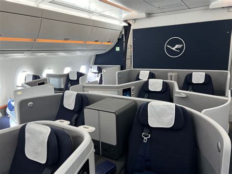 Lufthansa Allegris Business Class seat map highlighting front-row suites