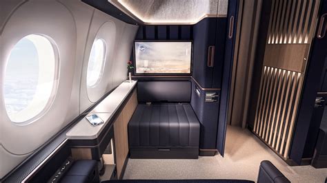 lufthansa allegris first class suite with sliding doors