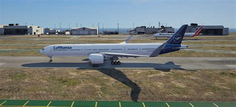 Lufthansa Boeing 777-9 rendering in flight with advanced wing design