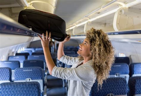 Lufthansa passenger cabin with hand luggage and lithium battery safety rules