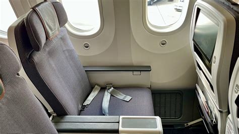 Lufthansa premium economy bedding setup on overnight flight