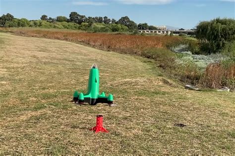 Luke Bell with Peregreen 2 drone pre-race prep
