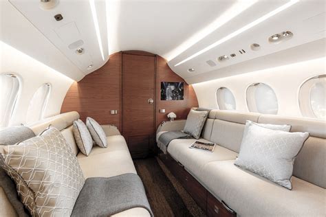 luxurious interior cabin of taylor swift dassault 7x jet