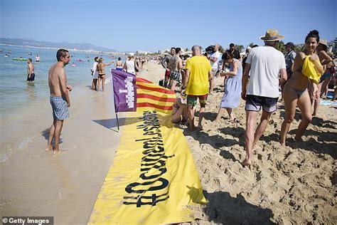 majorca anti-tourism protests beach demonstration 2025