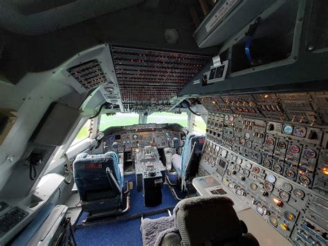 MD-10 cargo aircraft cockpit showing advanced glass flightdeck layout