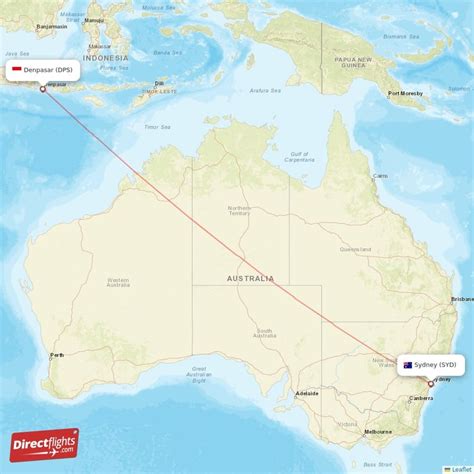 melbourne sydney bali international air travel routes