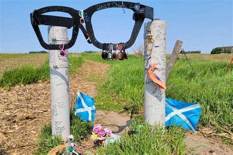 memorial trail leading to Buddy Holly crash site in Iowa
