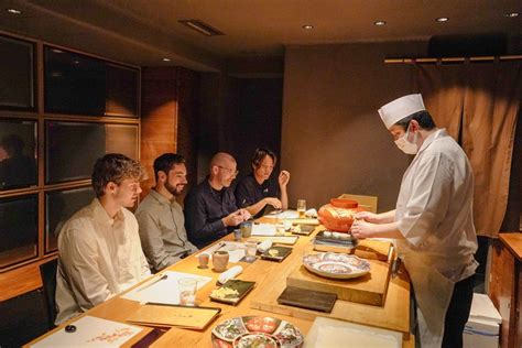Michelin-starred The Japanese restaurant in the Alps at sunset