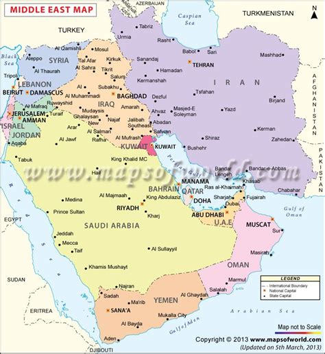 Middle East map showing Qatar in relation to Iran, Iraq, and Israel-Gaza