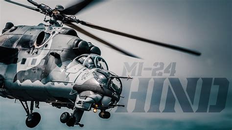 Mil Mi-24 Hind on combat patrol