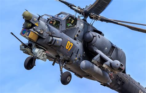 Mil Mi28N Havoc Night Hunter attack helicopter in flight