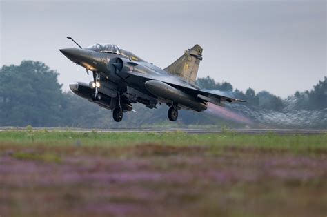 Mirage 2000D RMV armed for counter-drone patrol at Djibouti Air Base, 2025