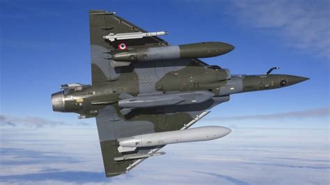 Mirage 2000D RMV armed with mixed MICA IR and GBU-48 loadout during Red Sea patrol mission