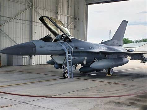 Modern Block 70 F-16 Wild Weasel equipped with AESA radar in formation flight
