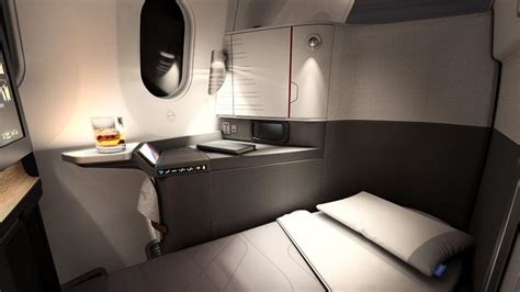 modern business class suites with privacy doors on long haul aircraft