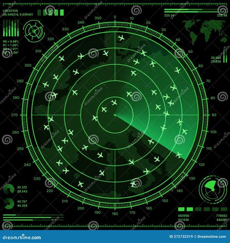 modern digital air traffic control touchscreen interface radar system high resolution display