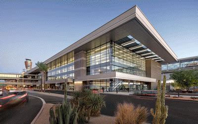 Modern facade of Phoenix Sky Harbor Terminal 3, the John McCain Terminal